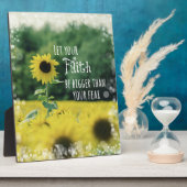 Inspirerend: Laat je geloof groter zijn dan angst Fotoplaat (Zijkant)