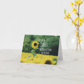 Inspirerend: Laat je geloof groter zijn dan angst Kaart (Gele Bloem)