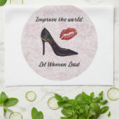 Inspirerend Laat vrouwen keukenhanddoek leiden (Gevouwen)