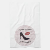 Inspirerend Laat vrouwen keukenhanddoek leiden (Verticaal)