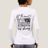 Inspirerend Laat Ze Tri-Blend Shirt (Achterkant)