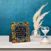 Inspirerend  laatste dag met u citaat fotoplaat (Insitu)