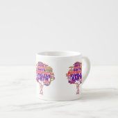 Inspirerend Label van het leven Cloud Espresso Kop (Voorkant rechts)