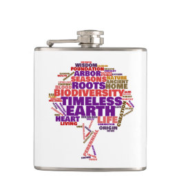 Inspirerend Label van het leven Cloud Heupfles