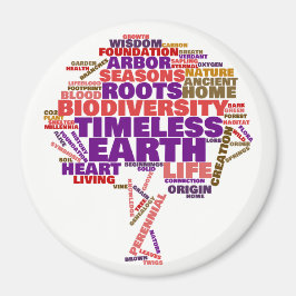 Inspirerend Label van het leven Cloud Magneet