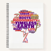 Inspirerend Label van het leven Cloud Notitieboek (Voorkant)