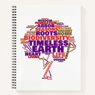 Inspirerend Label van het leven Cloud Notitieboek