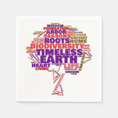 Inspirerend Label van het leven Cloud Servetten (Voorkant)