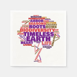 Inspirerend Label van het leven Cloud Servetten