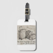 Inspirerend label voor uw bagage  bagagelabel (Voorkant (verticaal))