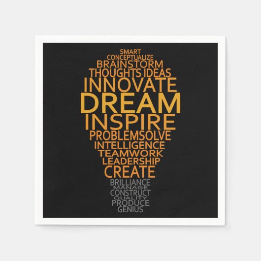 Inspirerend Lamp papieren servetten (Voorkant)