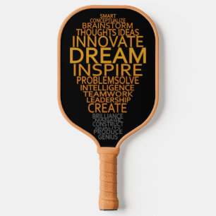 Inspirerend lampglas pickleball paddle