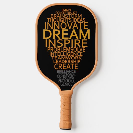 Inspirerend lampglas pickleball paddle (Achterkant)