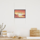 inspirerend lampje Walt Whitman citaat Poster (Keuken)