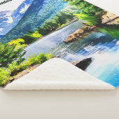 Inspirerend landschap sherpa deken (3/4)