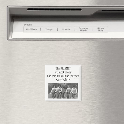 Inspirerend Langs de Reis Vriendschap Quote Magneet (Insitu (Vaatwasser))