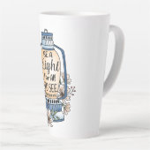 Inspirerend lantaarn latte mok (Rechterhoek)