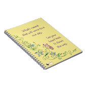 Inspirerend laptop - Bewegingen blijven maken Notitieboek (Rechterzijde)