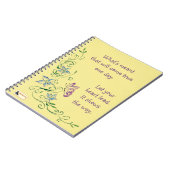 Inspirerend laptop - Bewegingen blijven maken Notitieboek (Linkerzijde)