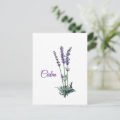Inspirerend lavenderventiel briefkaart (Staand voorkant)