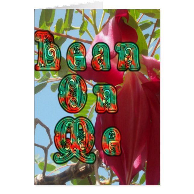 Inspirerend Lean On Me Floral Skyward Art Print (Voorkant)