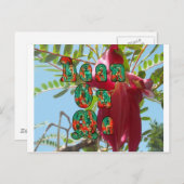 Inspirerend Lean On Me Floral Skyward Art Print Briefkaart (Voorkant / Achterkant)