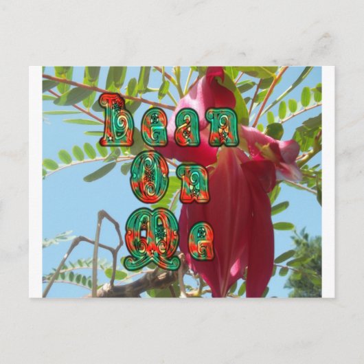 Inspirerend Lean On Me Floral Skyward Art Print Briefkaart (Voorkant)