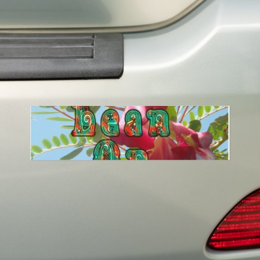 Inspirerend Lean On Me Floral Skyward Art Print Bumpersticker (Op auto)