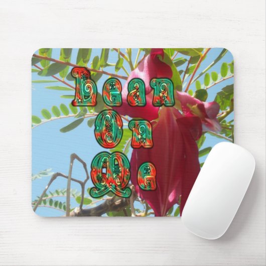 Inspirerend Lean On Me Floral Skyward Art Print Muismat (Met muis)