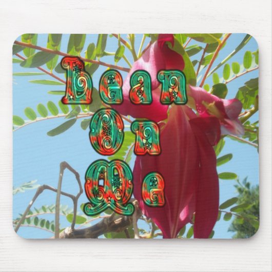 Inspirerend Lean On Me Floral Skyward Art Print Muismat (Voorkant)