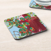 Inspirerend Lean On Me Floral Skyward Art Print Onderzetter (Linkerzijde)