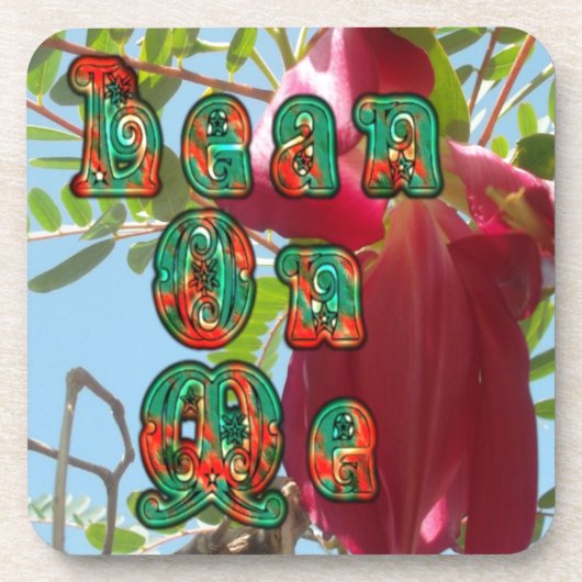 Inspirerend Lean On Me Floral Skyward Art Print Onderzetter (Voorkant)