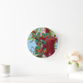 Inspirerend Lean On Me Floral Skyward Art Print Ronde Klok (Huis)