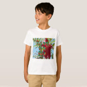 Inspirerend Lean On Me Floral Skyward Art Print T-shirt (Voorkant volledig)