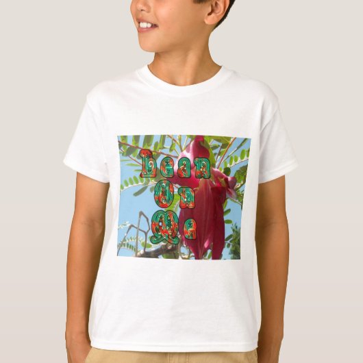 Inspirerend Lean On Me Floral Skyward Art Print T-shirt (Voorkant)