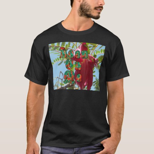Inspirerend Lean On Me Floral Skyward Art Print T-shirt (Voorkant)