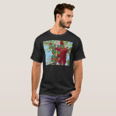 Inspirerend Lean On Me Floral Skyward Art Print T-shirt (Voorkant volledig)