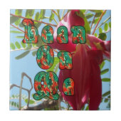 Inspirerend Lean On Me Floral Skyward Art Print Tegeltje (Voorkant)