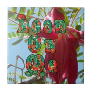 Inspirerend Lean On Me Floral Skyward Art Print Tegeltje