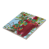 Inspirerend Lean On Me Floral Skyward Art Print Tegeltje (Zijkant)