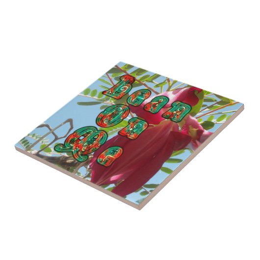 Inspirerend Lean On Me Floral Skyward Art Print Tegeltje (Zijkant)