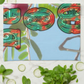 Inspirerend Lean On Me Floral Skyward Art Print Theedoek (Gevouwen)