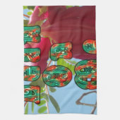 Inspirerend Lean On Me Floral Skyward Art Print Theedoek (Verticaal)