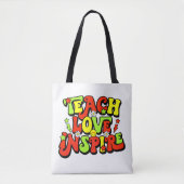 Inspirerend leercitaat tote bag (Voorkant)