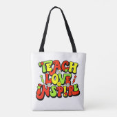 Inspirerend leercitaat tote bag (Achterkant)