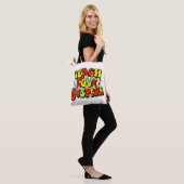 Inspirerend leercitaat tote bag (Op model)