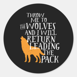 Inspirerend leiderschap citeert sterke leiders ronde sticker