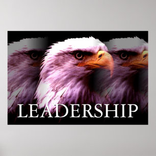 Inspirerend leiderschapsarend poster