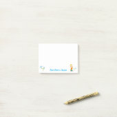 Inspirerend lentesvos met paraplu post-it® notes (Op bureau)