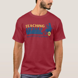 Inspirerend leraar patch quote schoolleraar t-shirt